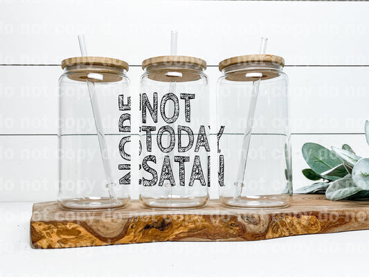 Nope Not Today Satan Decal 4 x 3.5