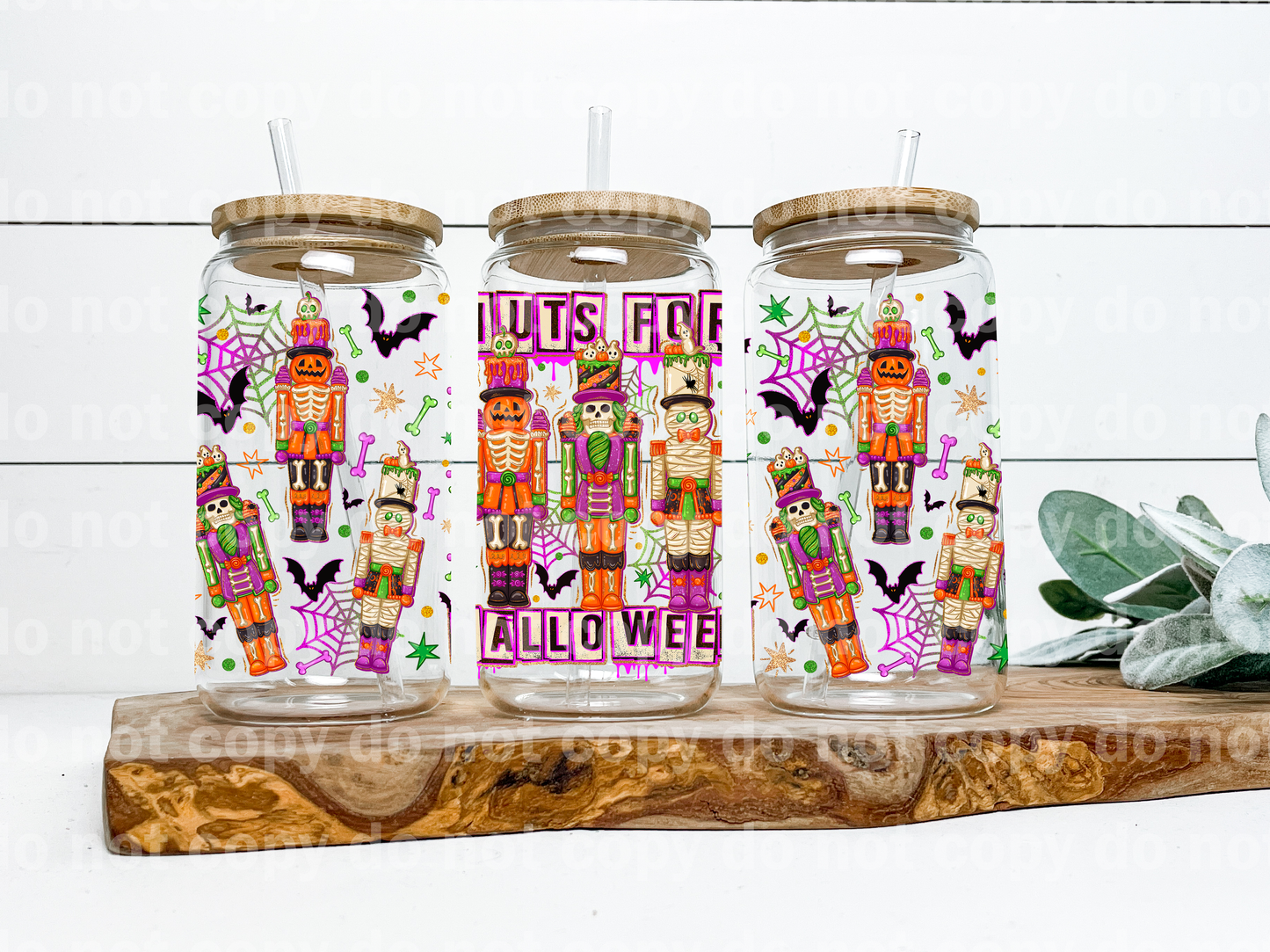 Nuts For Halloween Nutcracker 16oz Cup Wrap