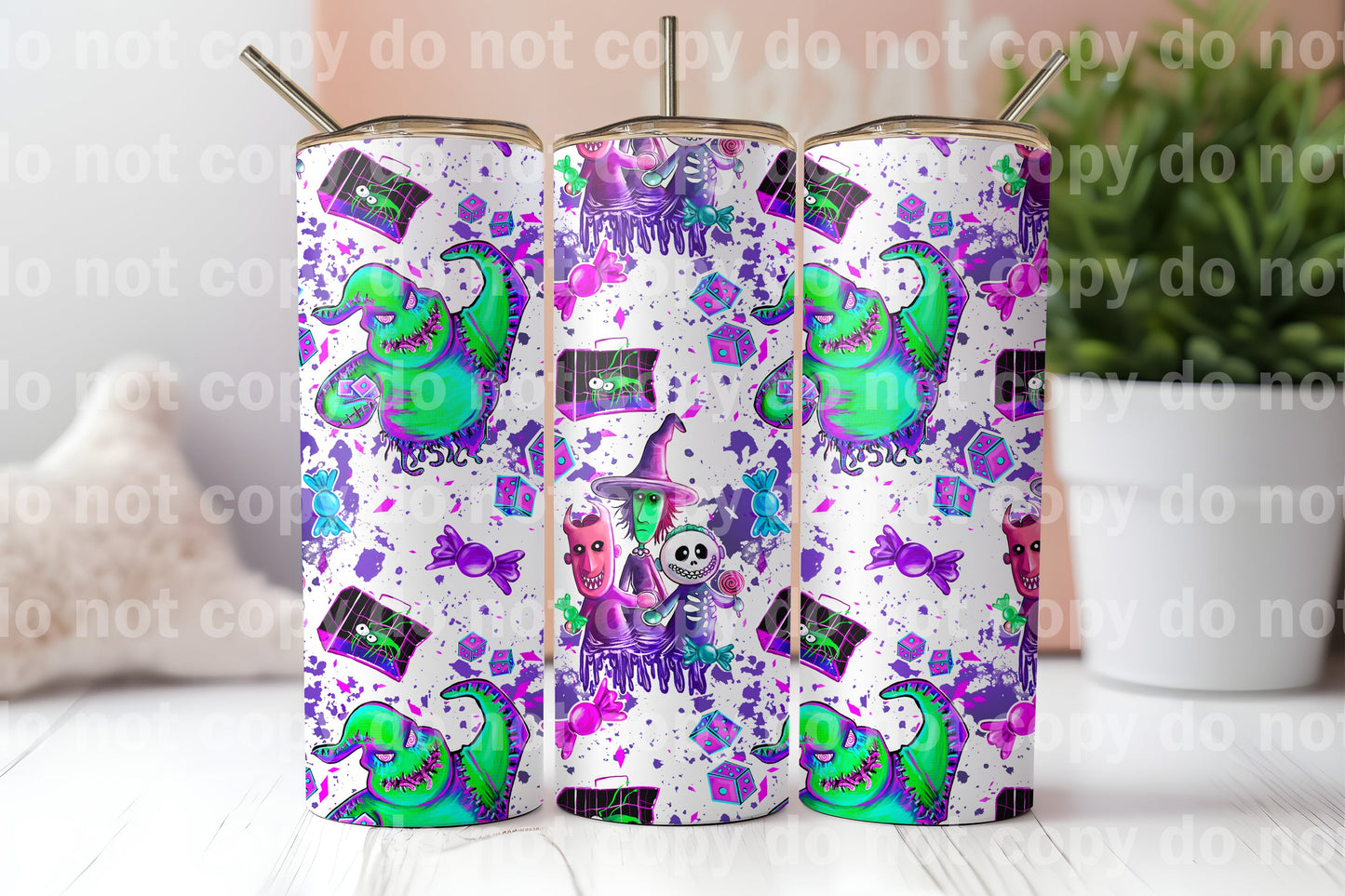 Halloween Oogie 20oz Skinny Cup Wrap