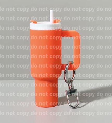Mini tumbler chapstick holder keychain
