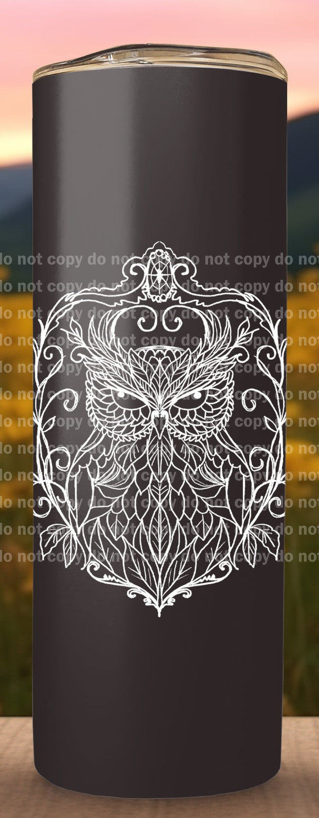 Stained Glass Owl Decal