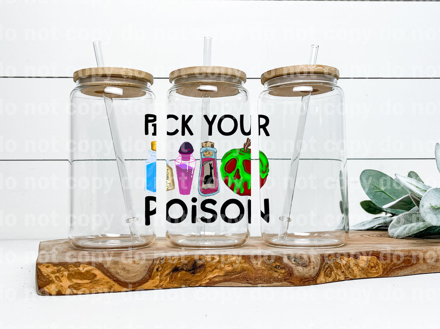 Pick Your Poison Decal 3.5 x 3