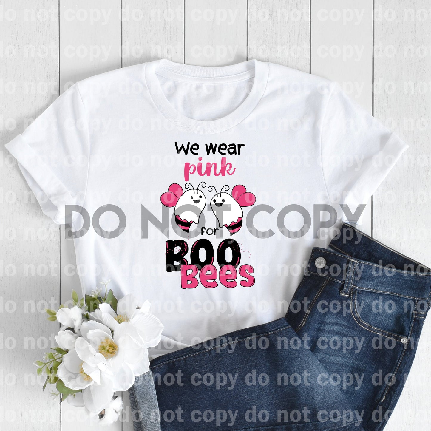 We wear pink for Boo Bees October breast cancer awareness pink ribbon Dream Print or Sublimation Print