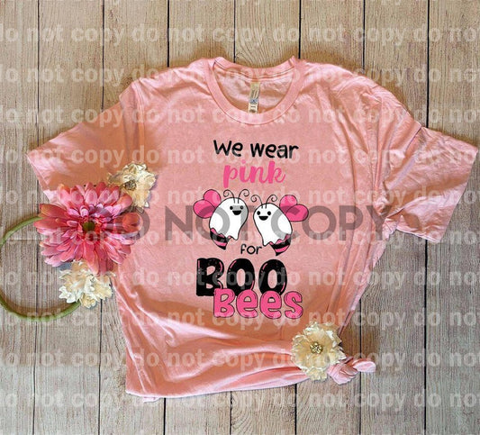 We wear pink for Boo Bees October breast cancer awareness pink ribbon Dream Print or Sublimation Print