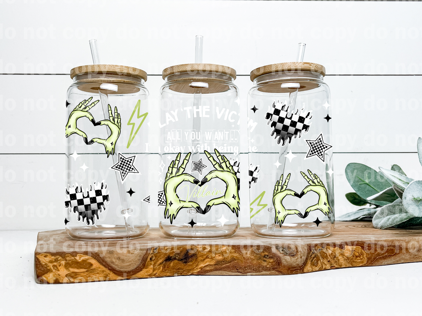 Play The Victim Witchy Hand 16oz Cup Wrap