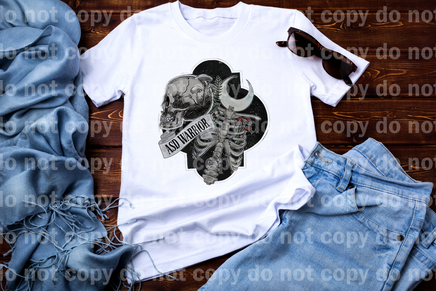 ASD Warrior Skull Moon Emblem