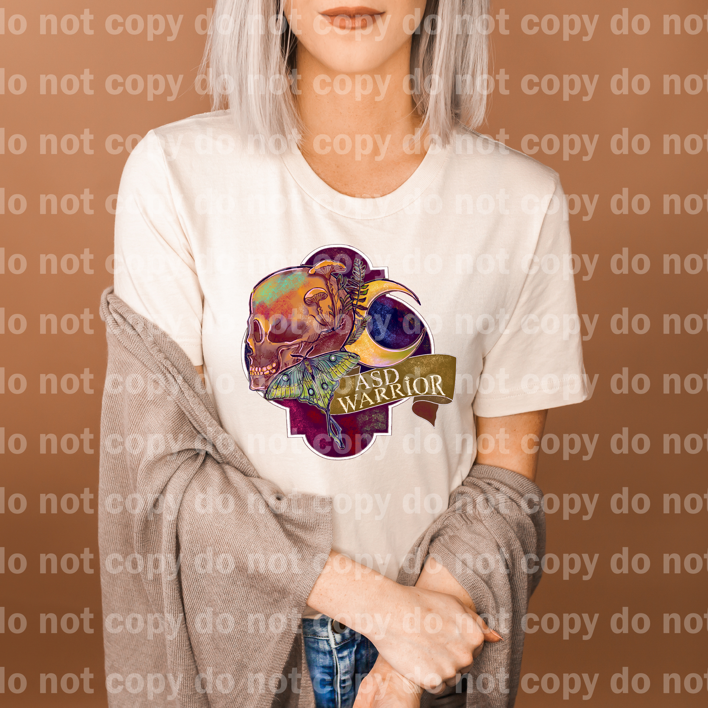 ASD Warrior Skull Moon Moth Emblem