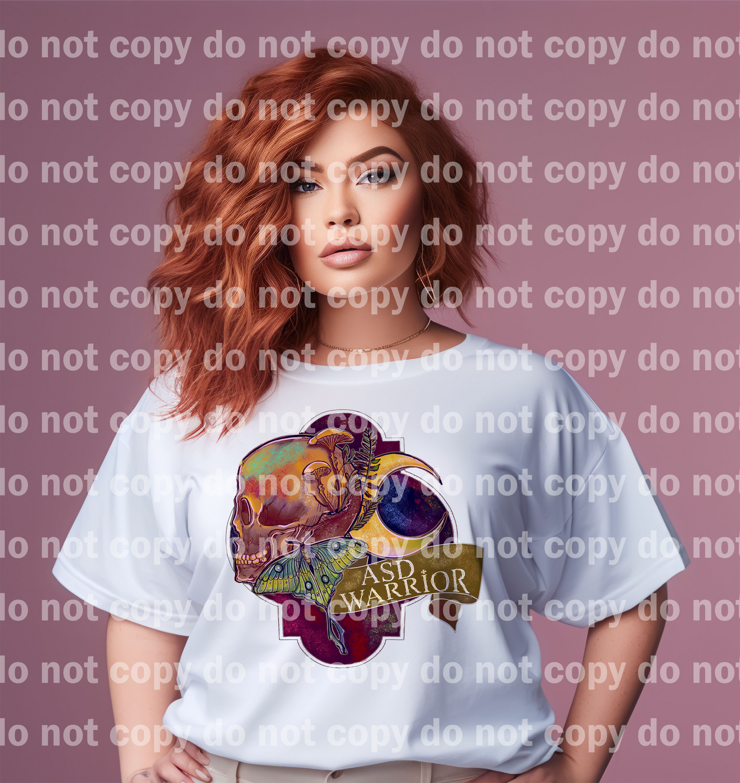 ASD Warrior Skull Moon Moth Emblem