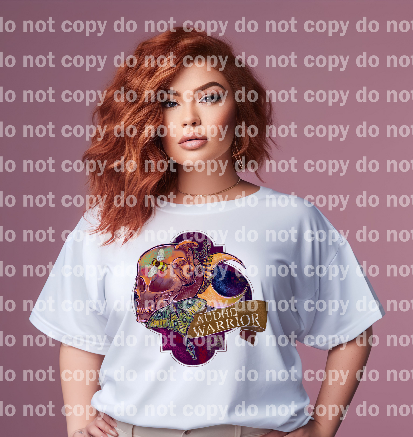 AUDHD Warrior Skull Moon Moth Emblem