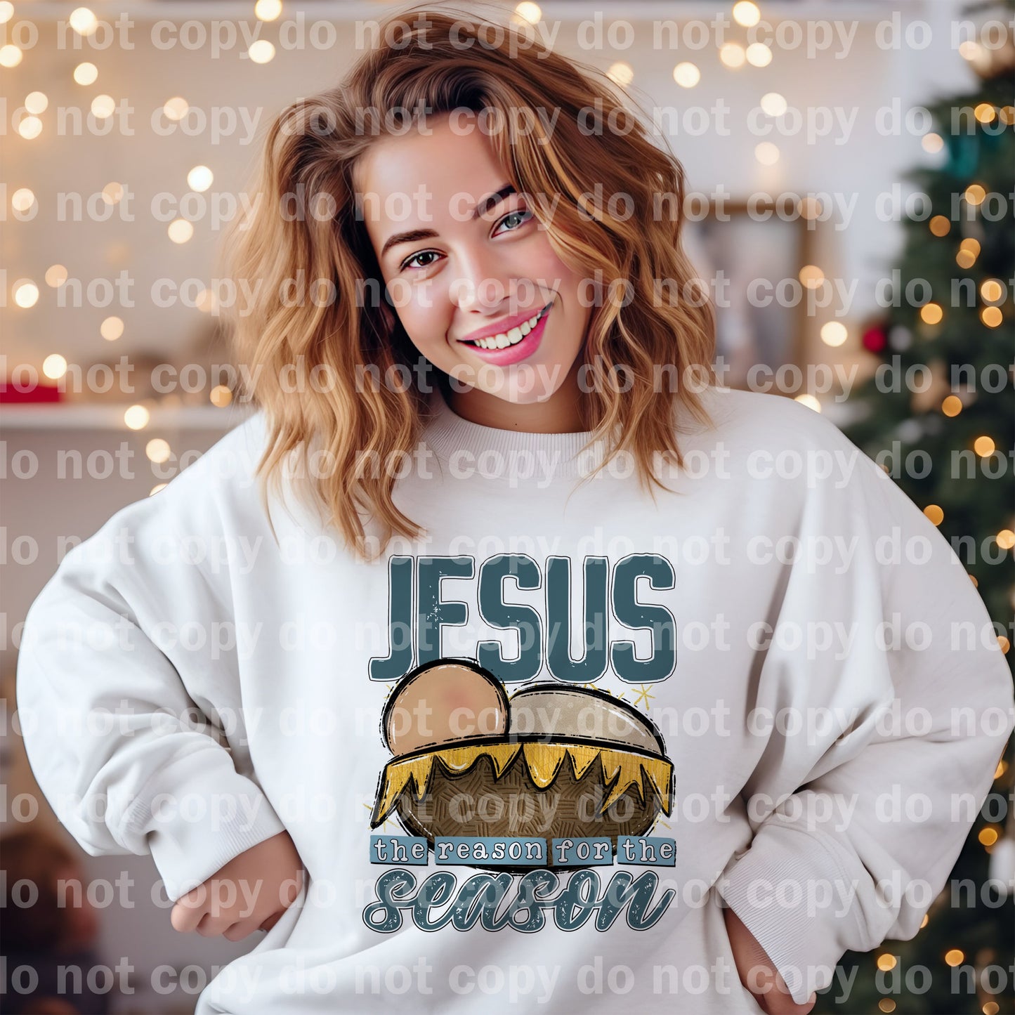 Jesus The Reason For The Season Dark/Light Dream Print or Sublimation Print