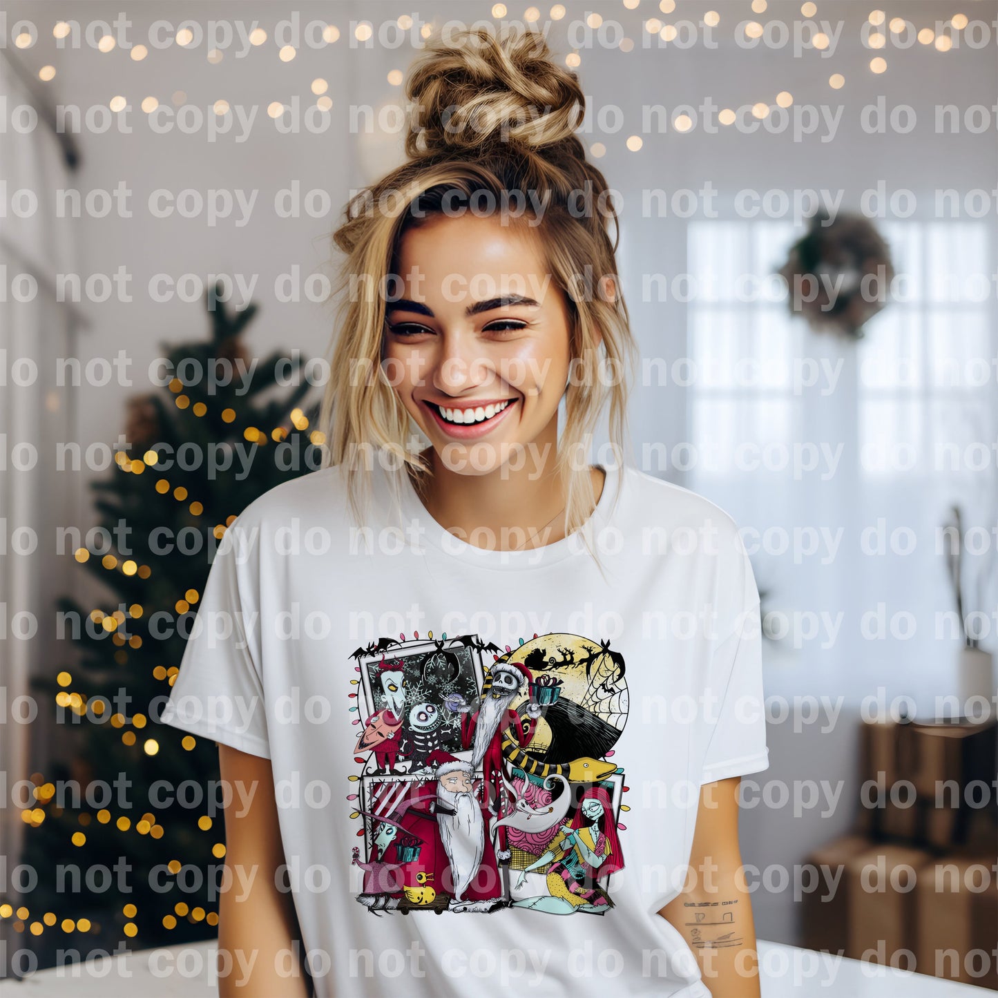 NBC Characters Christmas with Optional Two Rows Sleeve Designs Dream Print or Sublimation Print