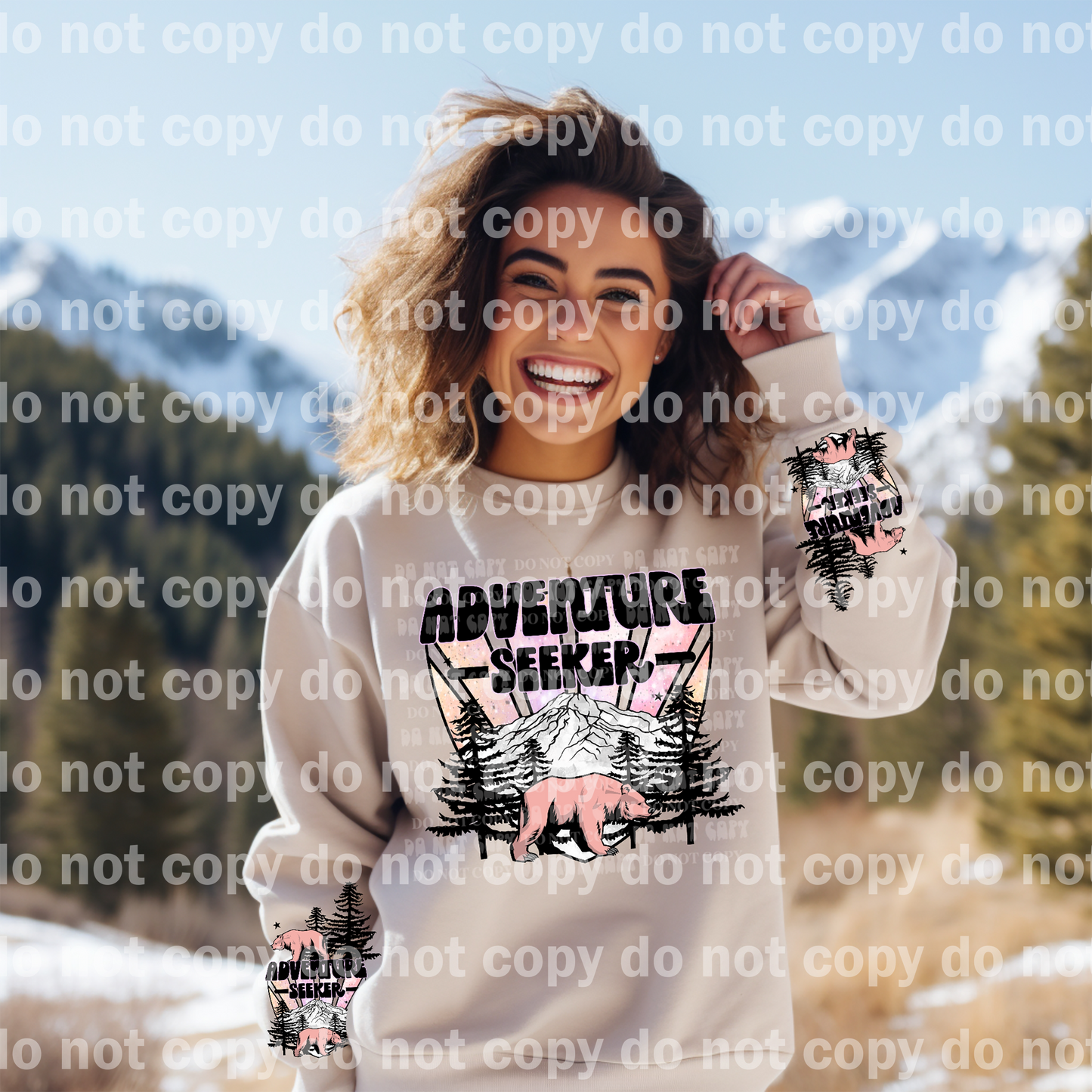 Adventure Seeker with Optional Two Rows Sleeve Designs Dream Print or Sublimation Print