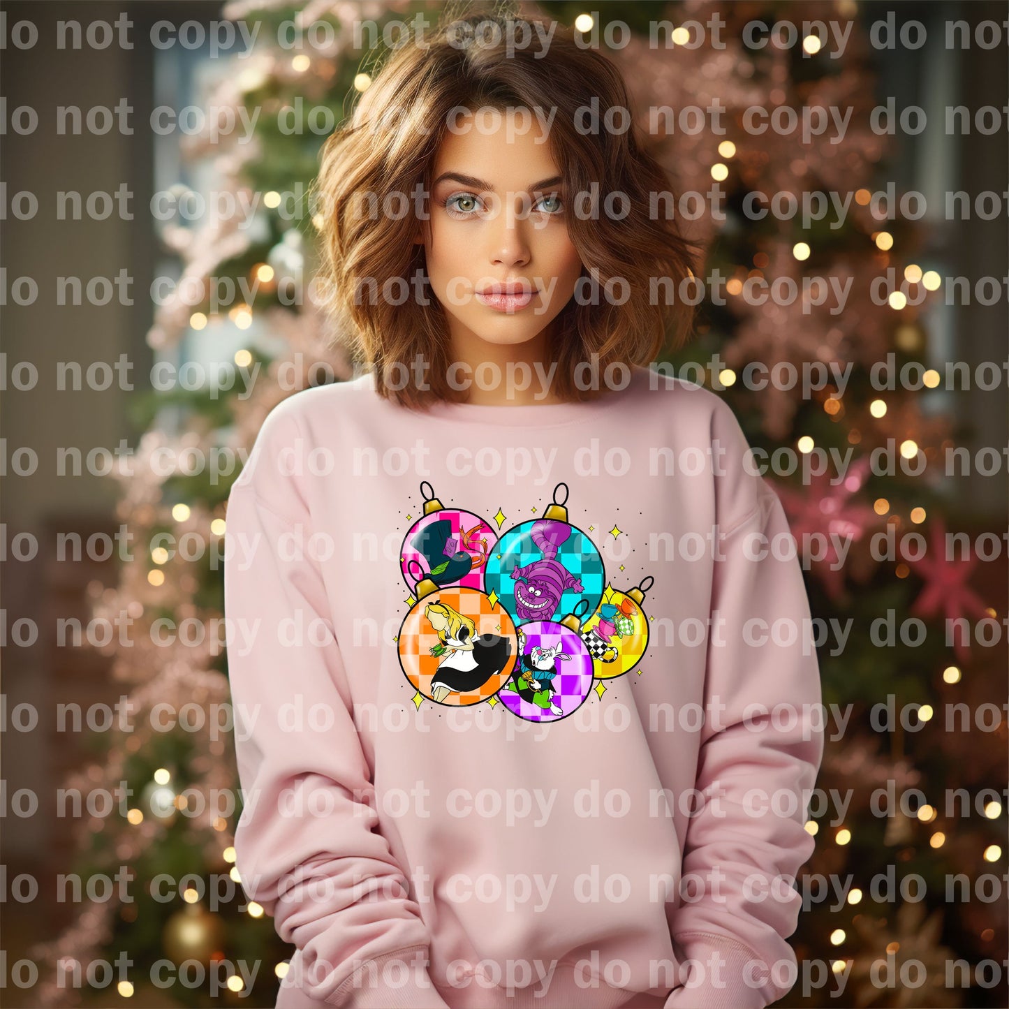 Alice Christmas Ornament Balls with Optional Sleeve Design Dream Print or Sublimation Print