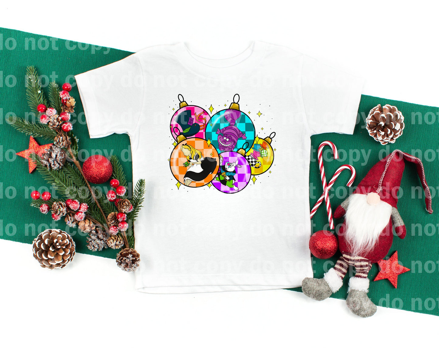 Alice Christmas Ornament Balls with Optional Sleeve Design Dream Print or Sublimation Print