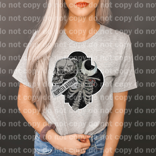 Alopecia Warrior Skull Moon Emblem