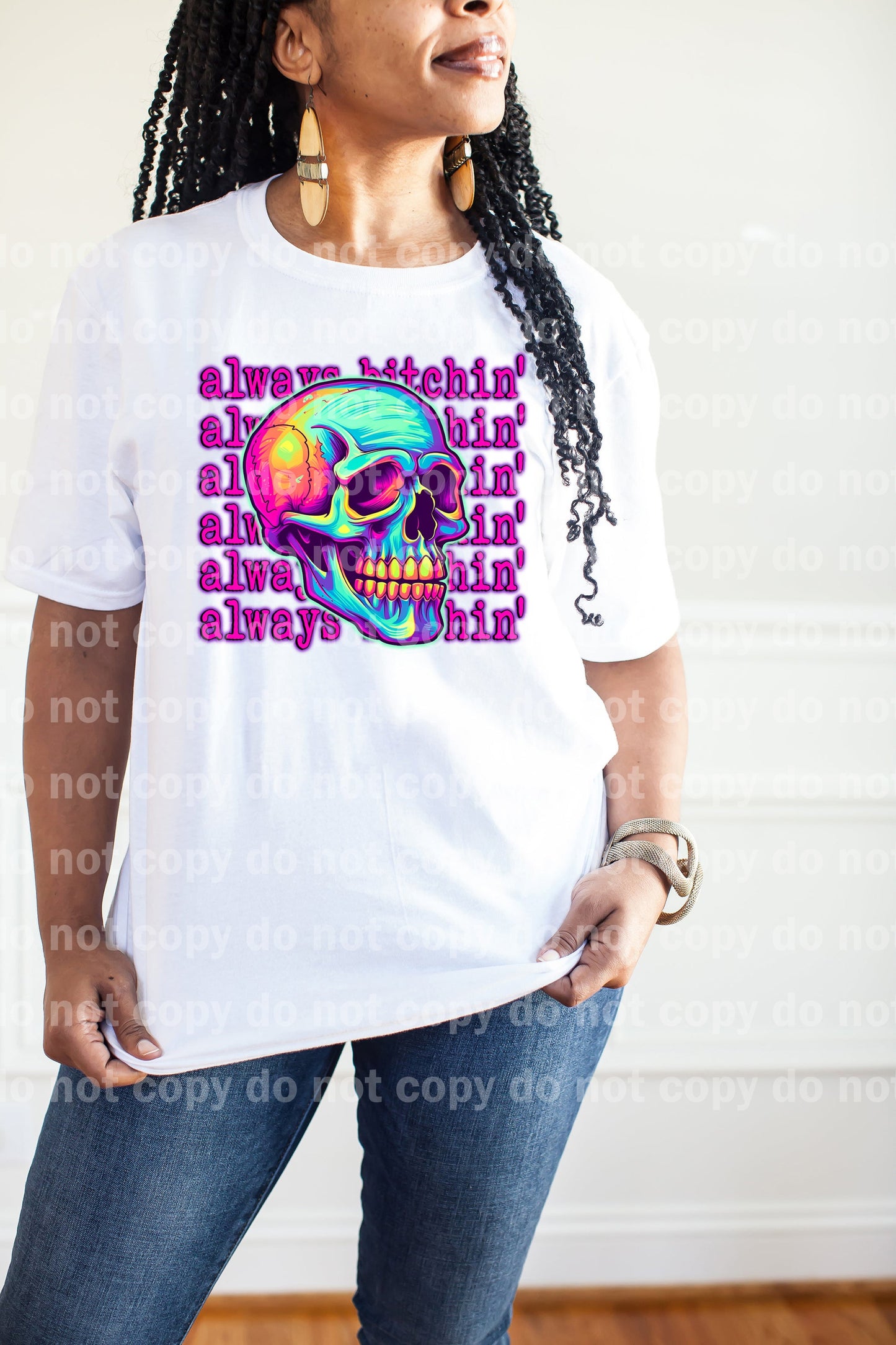 Always Bitchin Stacked Skull Dream Print or Sublimation Print