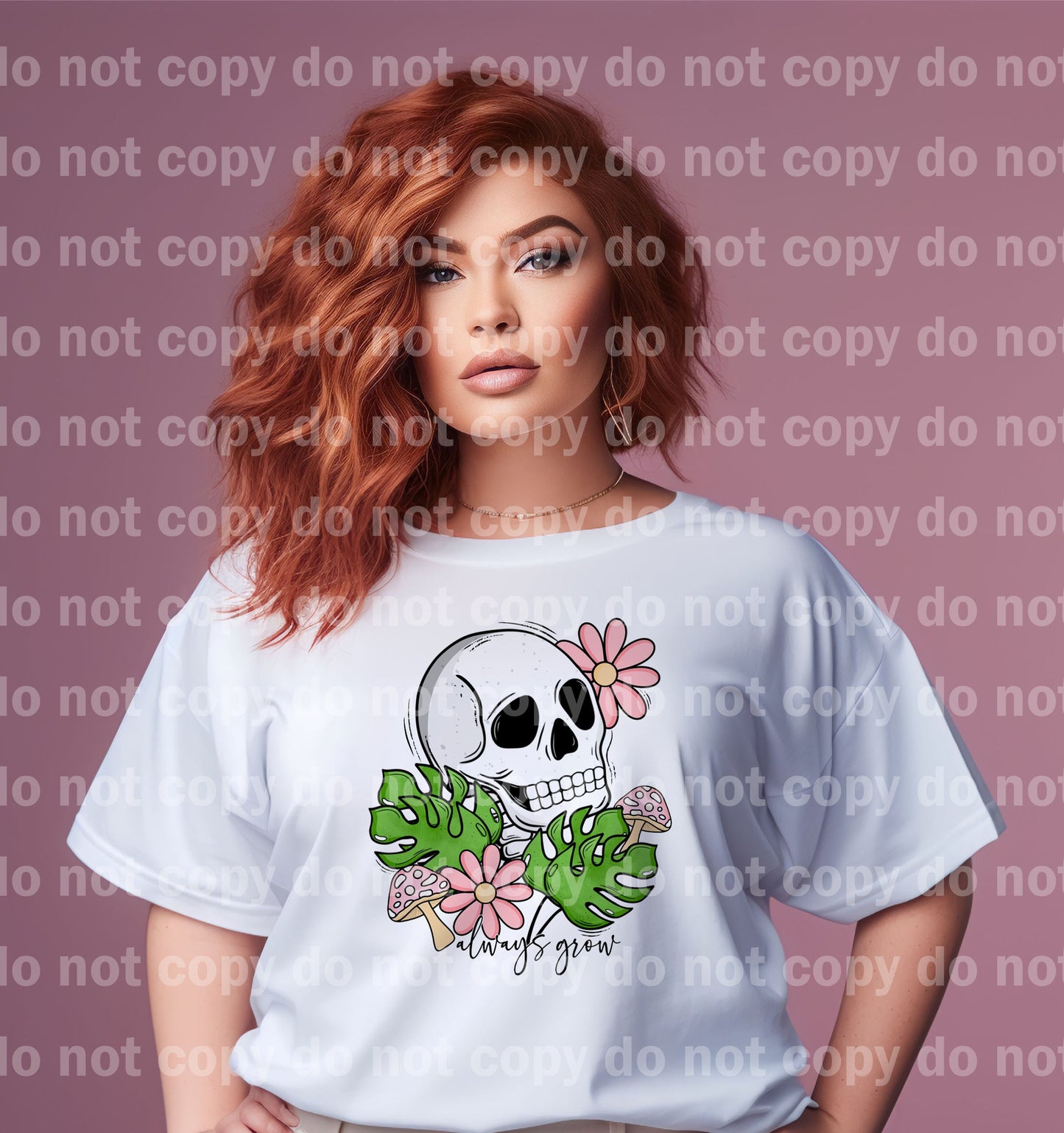 Always Grow Plants Skull Dream Print or Sublimation Print