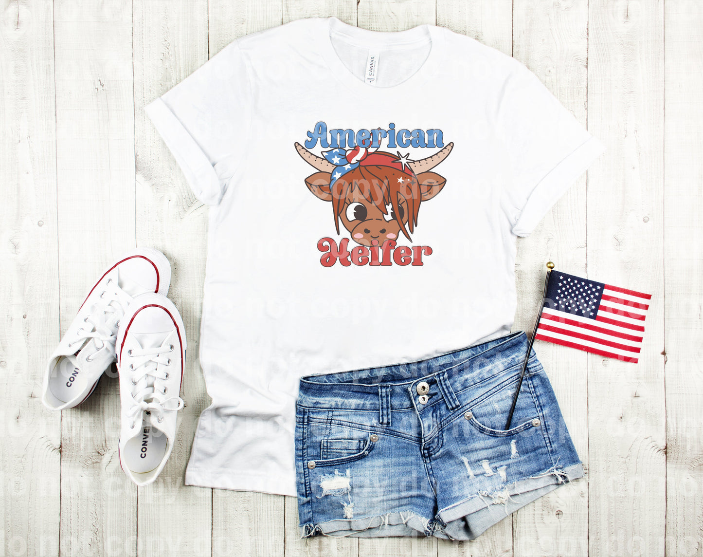 American Heifer Girl Dream Print or Sublimation Print