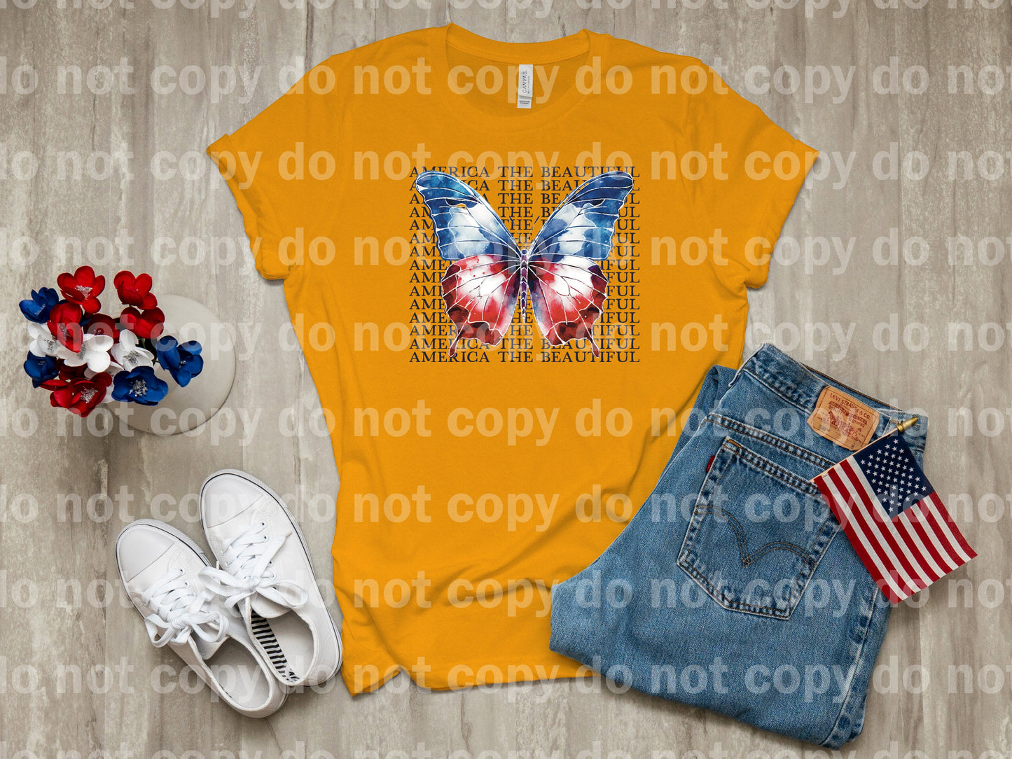 America The Beautiful Butterfly Dream Print or Sublimation Print