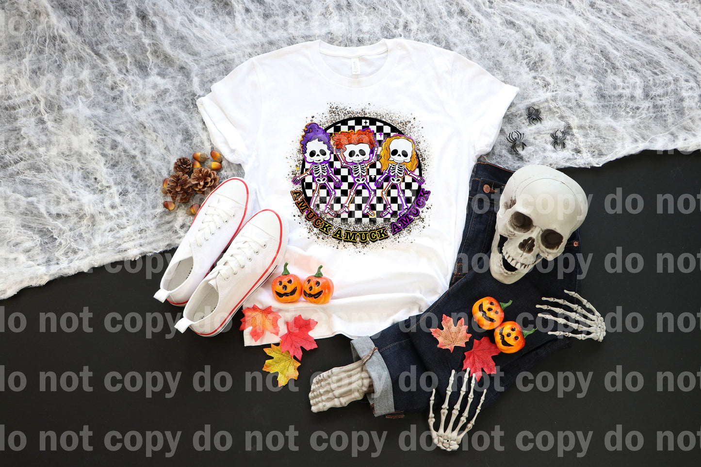 Amuck Skeleton Witches Dream Print or Sublimation Print