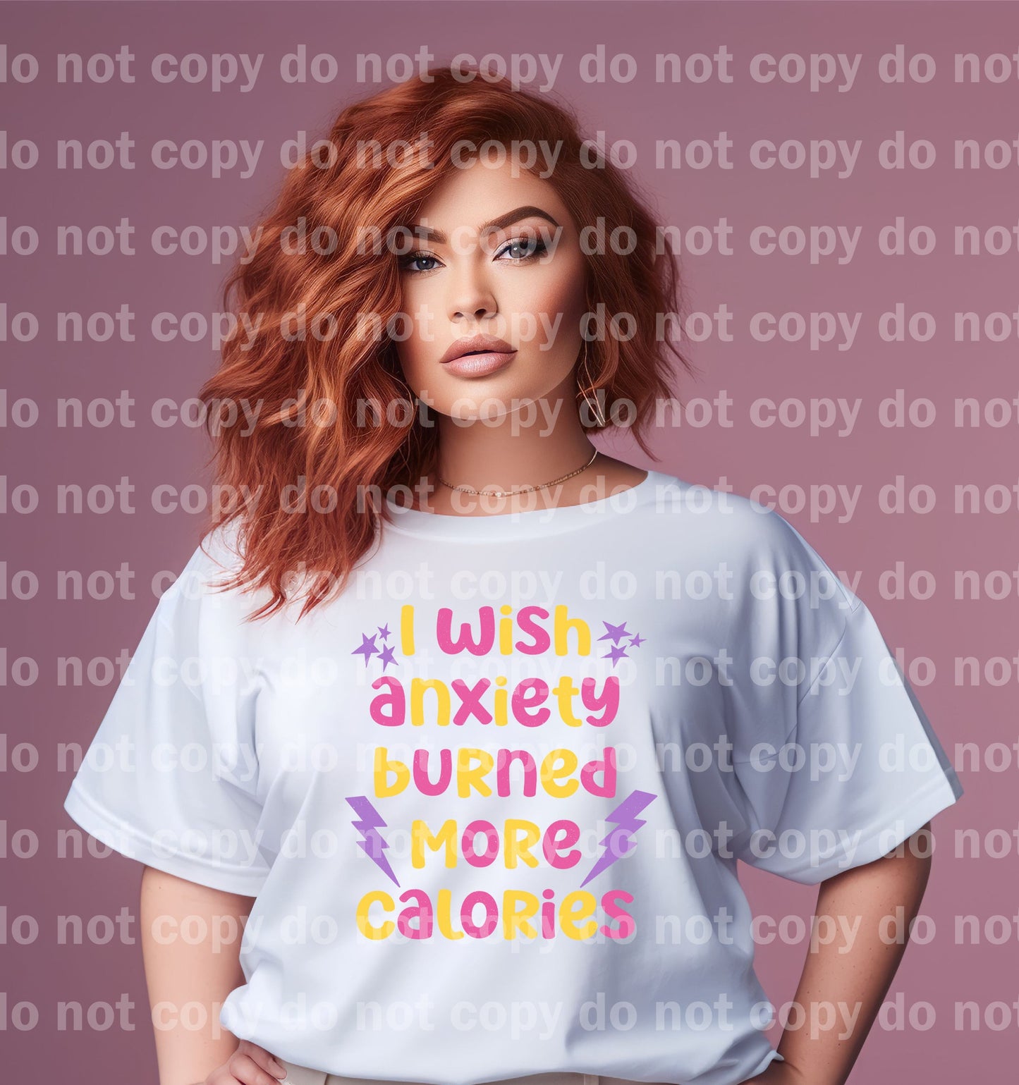 I Wish Anxiety Burned More Calories Colored/Black/White Dream Print or Sublimation Print