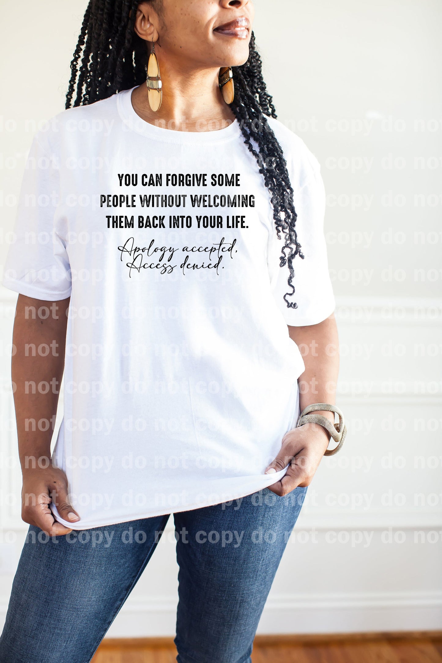 You Can Forgive Some People Without Welcoming Them Back Into Your Life Black/White Dream Print or Sublimation Print