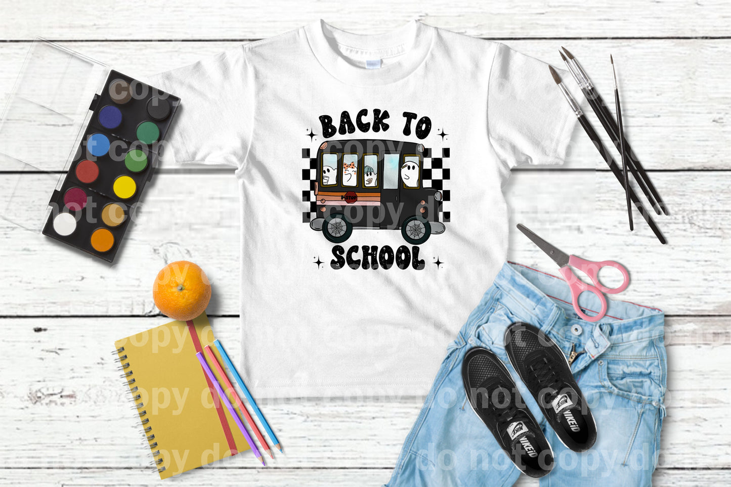 Back To School Ghost Bus Dream Print or Sublimation Print