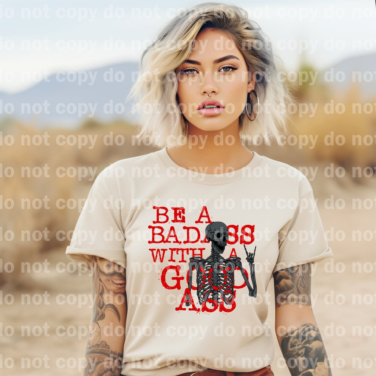 Be a Badass With a Good Ass Black Font/Red Font Dream Print or Sublimation Print