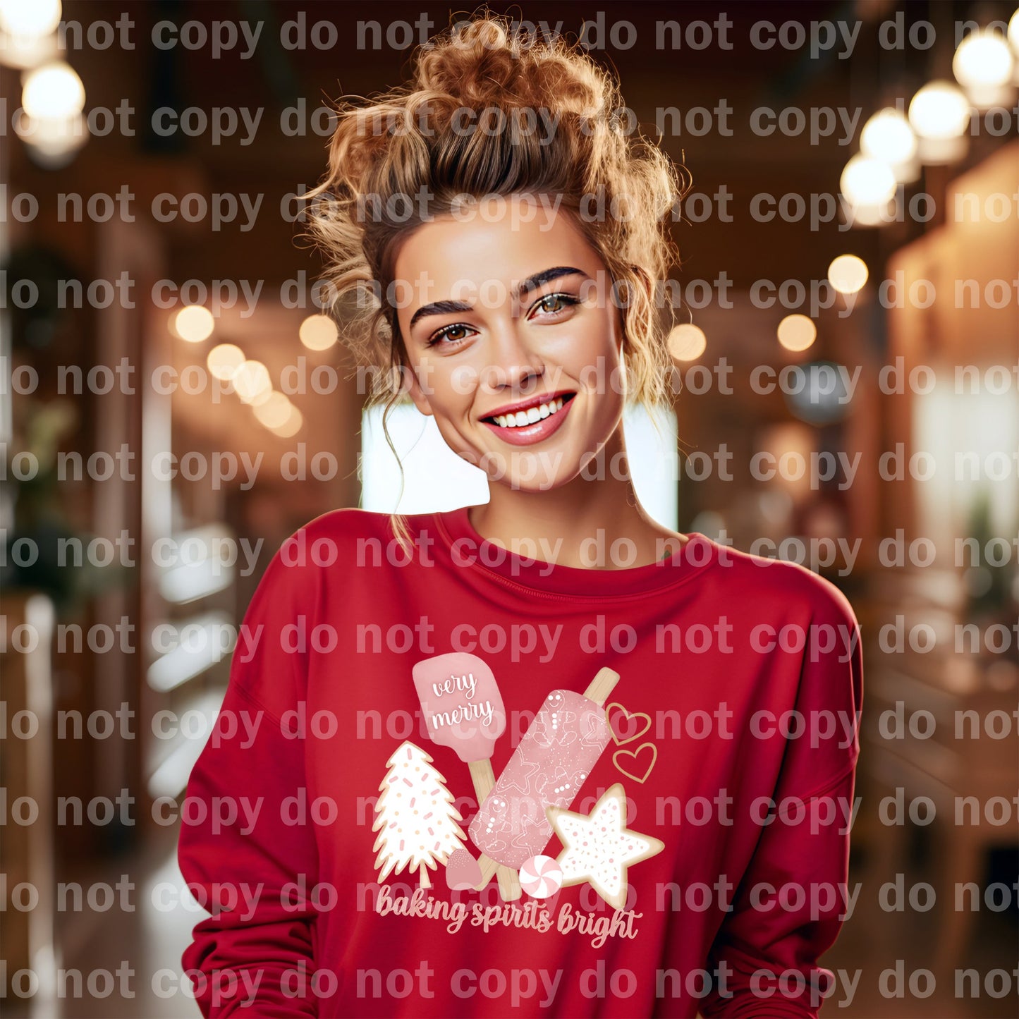 Baking Spirits Bright Very Merry Dream Print or Sublimation Print