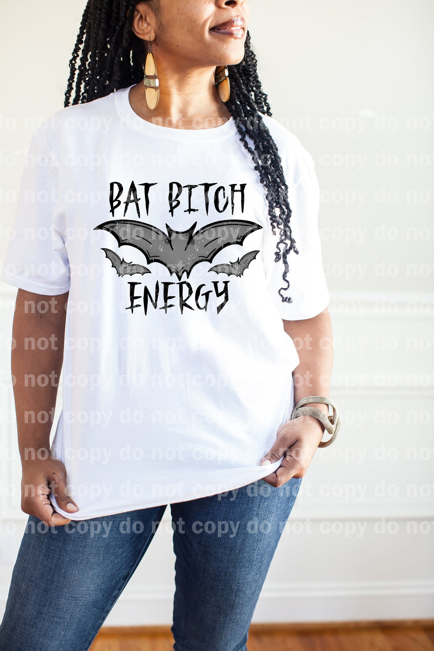 Bat Bitch Energy Distressed Full Color/One Color Dream Print o Impresión por sublimación