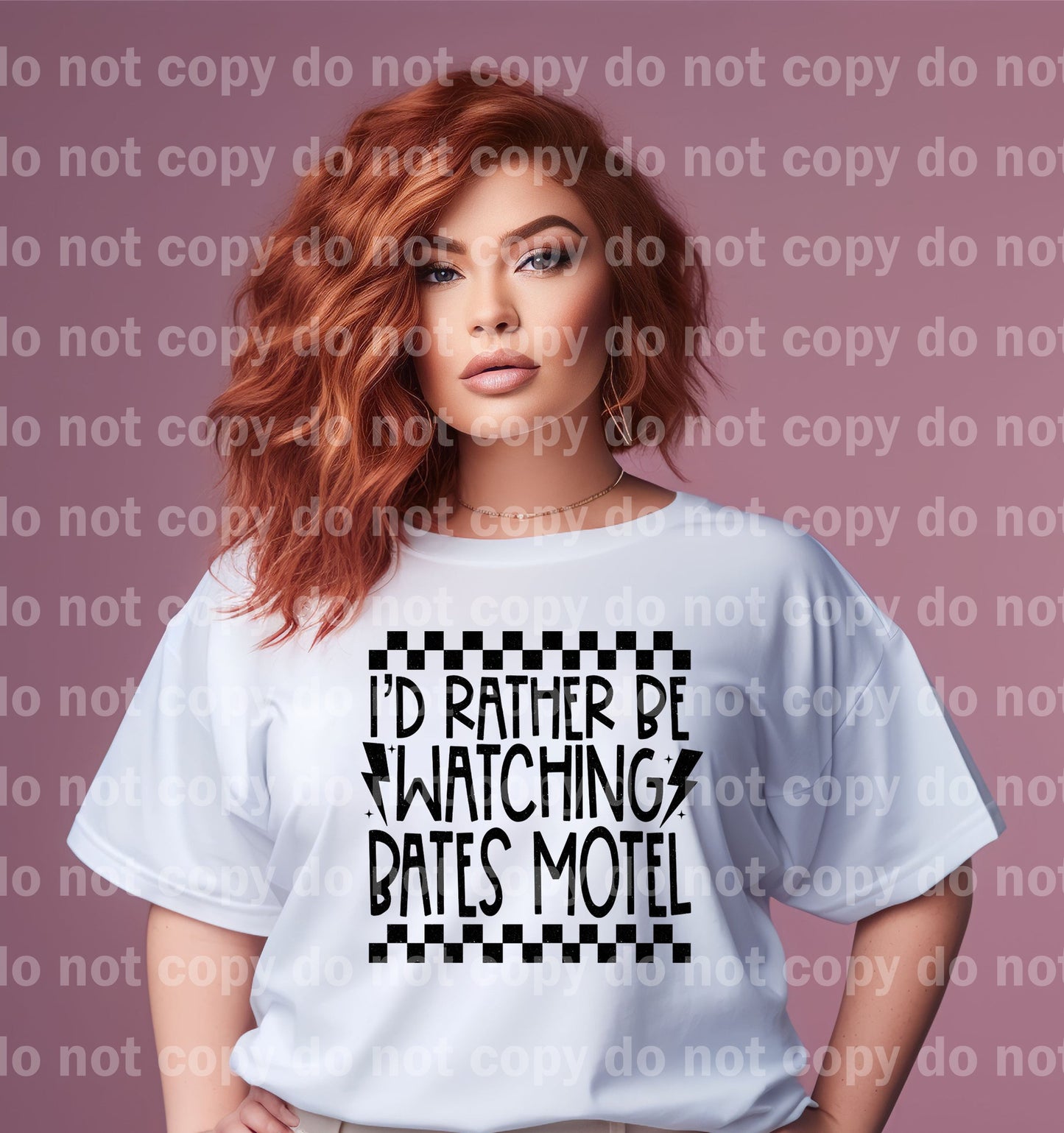 I'd Rather Be Watching Bates Hotel Black/White Dream Print or Sublimation Print