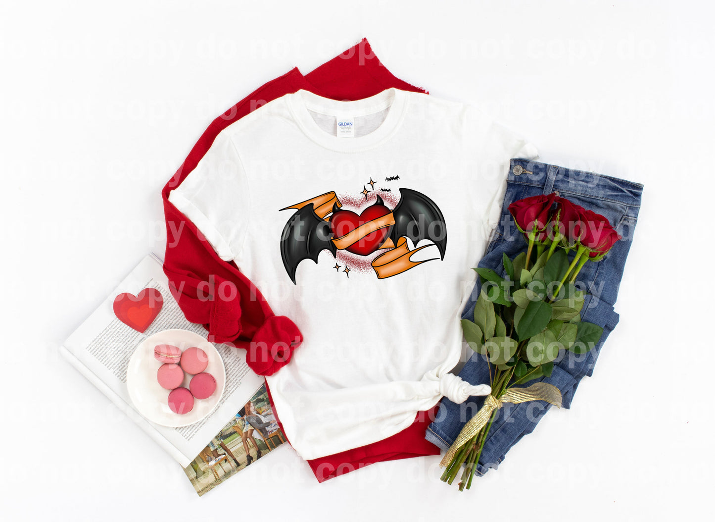 Batty Heart Tattoo Dream Print or Sublimation Print