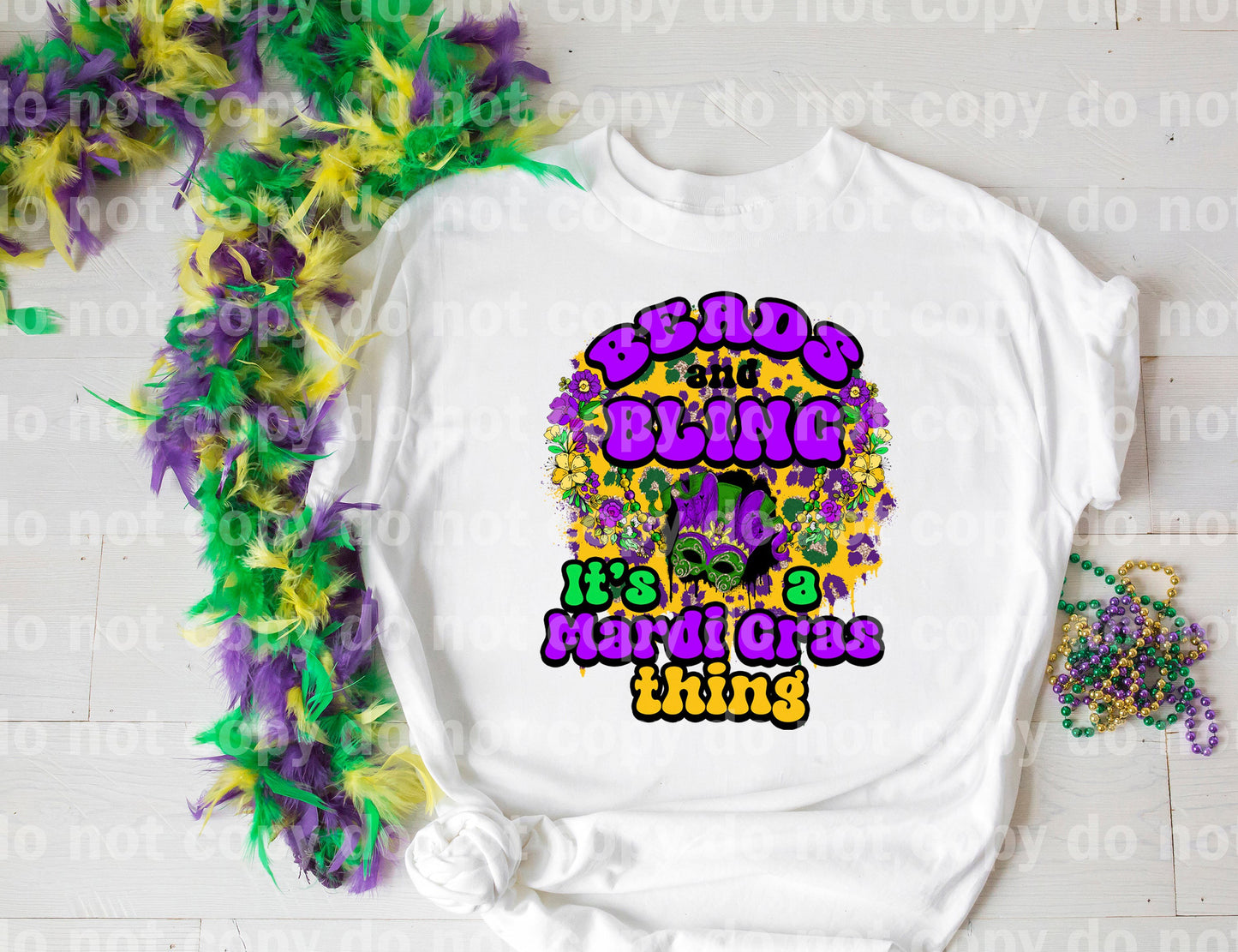 Beads And Bling It's A Mardi Gras Thing Dream Print or Sublimation Print