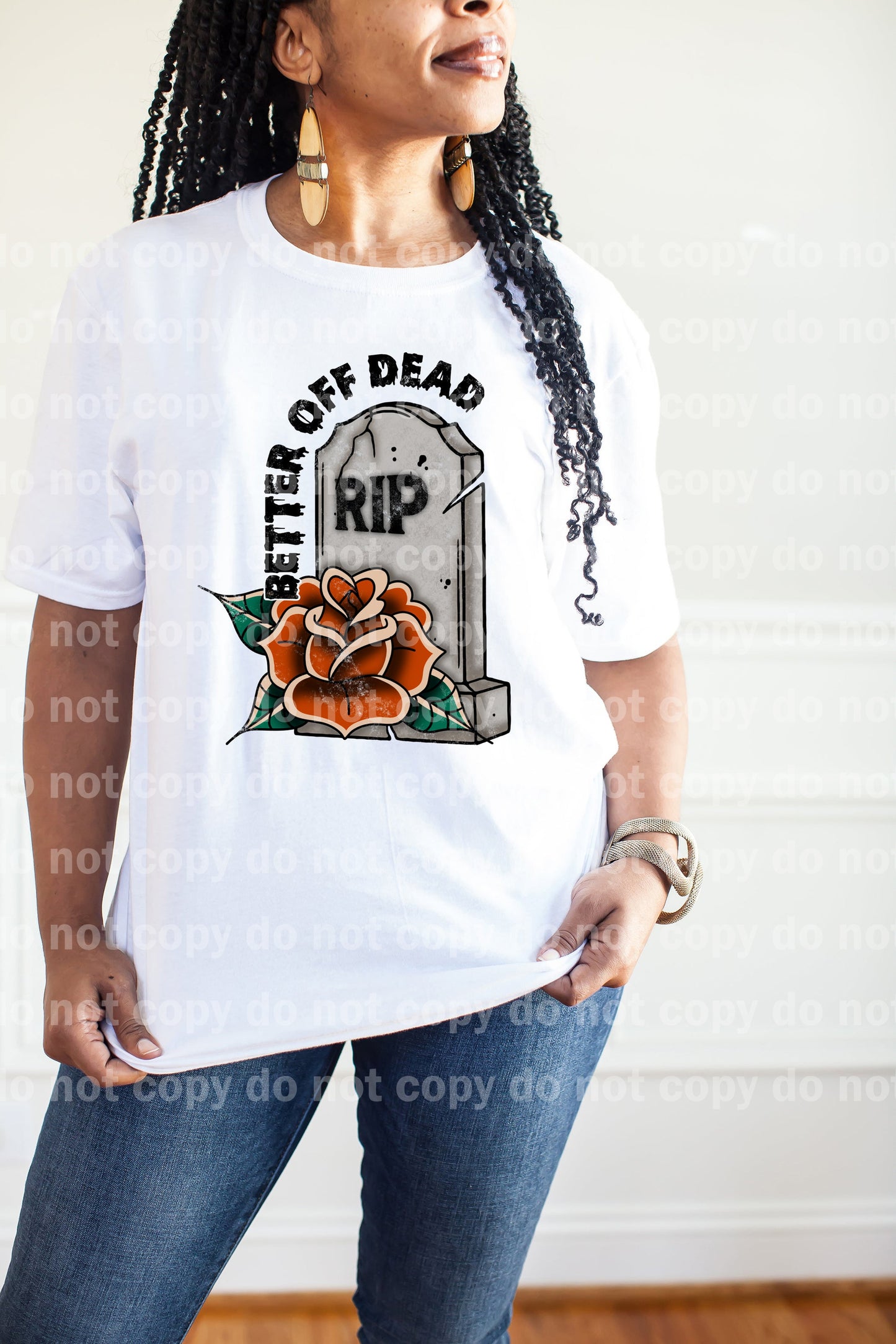 Better Off Dead Tombstone with Pocket Option Dream Print or Sublimation Print