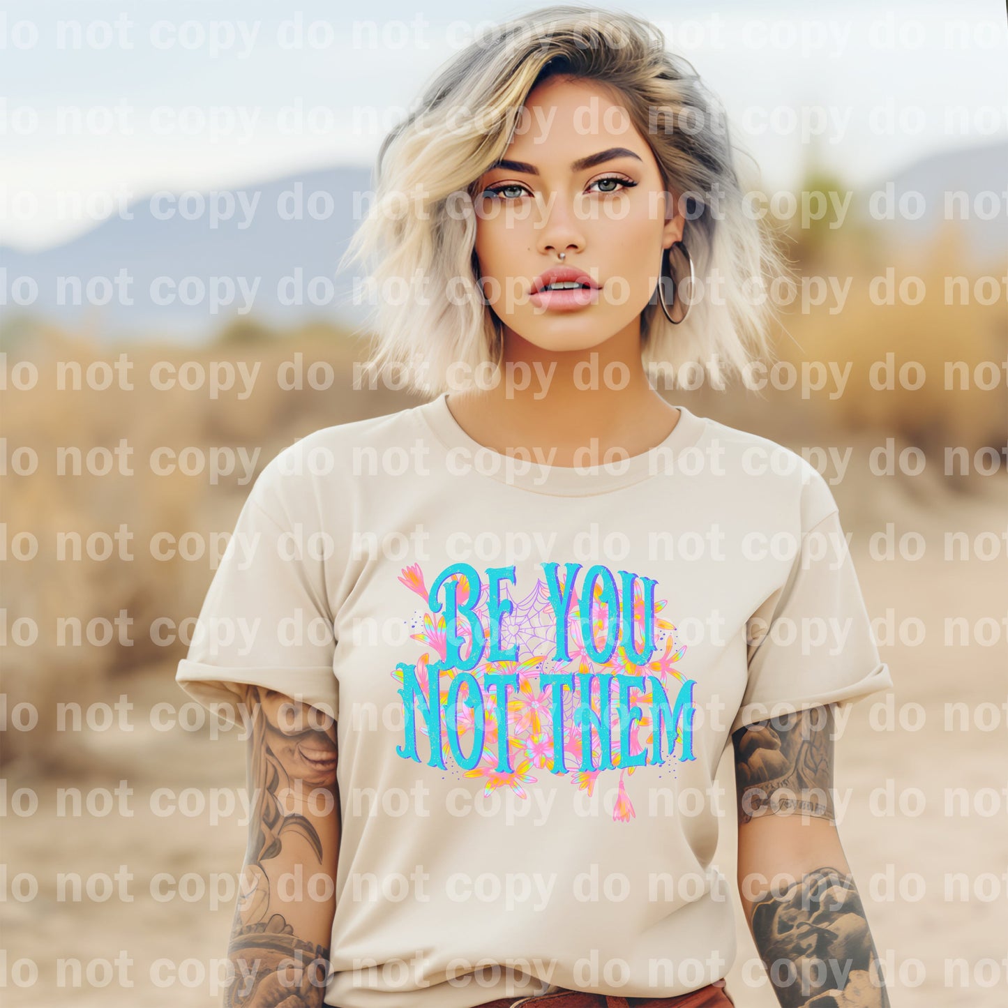 Be You Not Them Neon/Pastel Dream Print or Sublimation Print with Decal Option