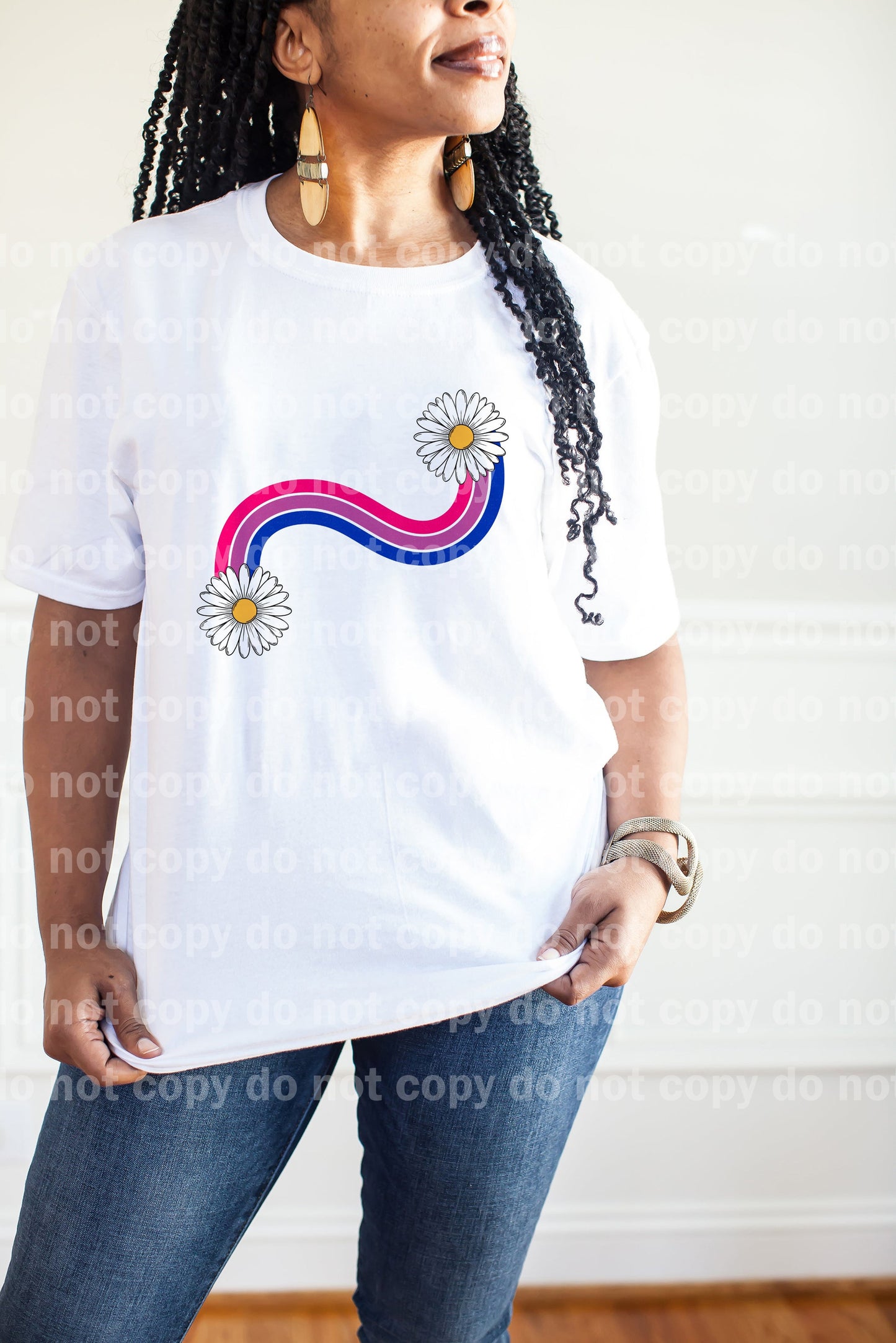 Bisexual Pride Daisy No Words Dream Print or Sublimation Print