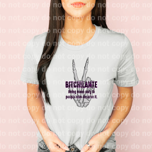 Bitchilante Being Mean Only To People Who Deserve It Dream Print or Sublimation Print