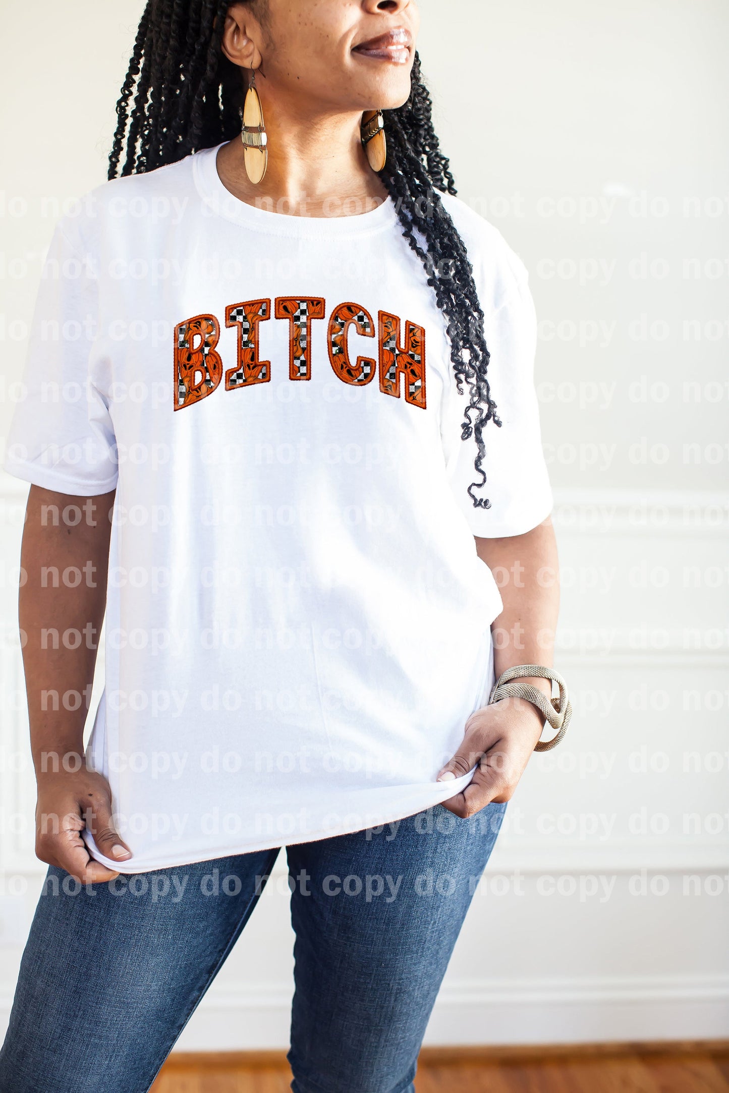 Bitch Pumpkins Embroidery Dream Print or Sublimation Print