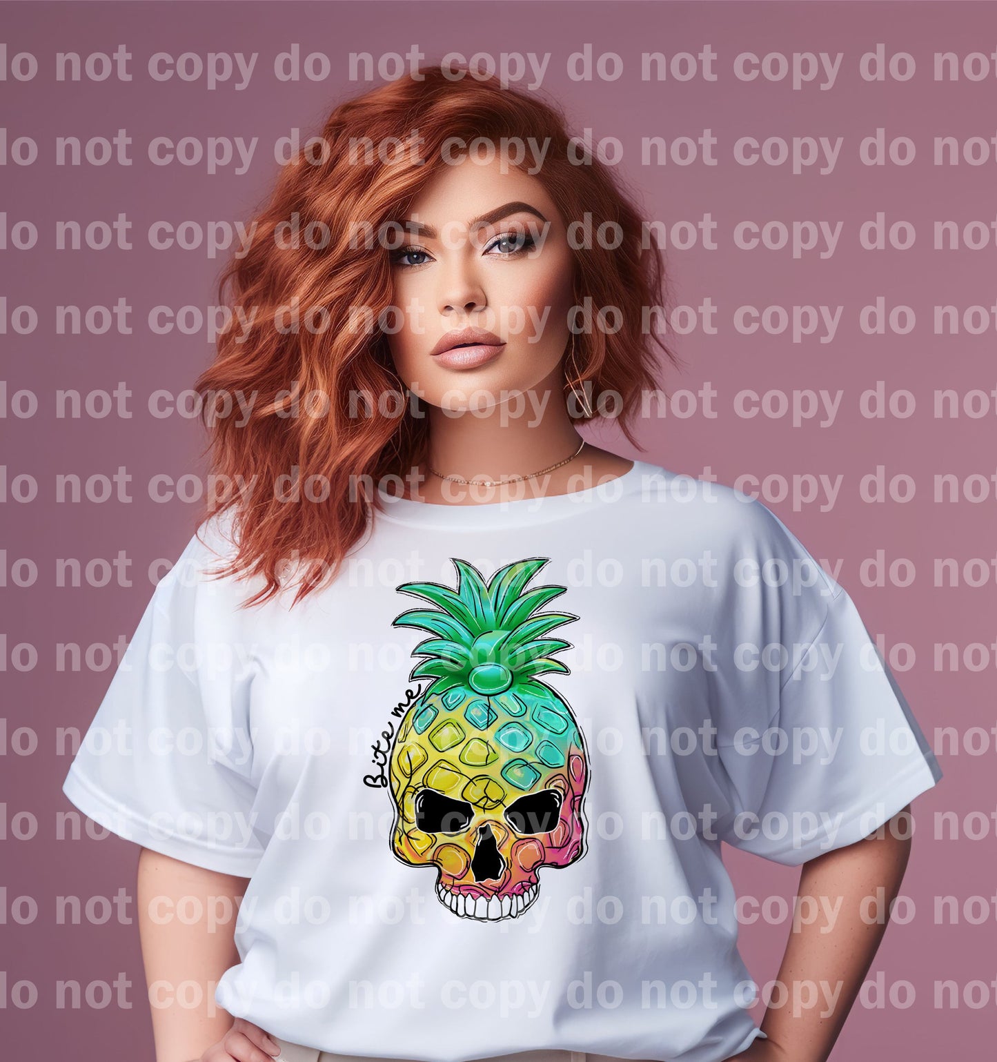 Bite Me Pineapple Skull Dream Print or Sublimation Print