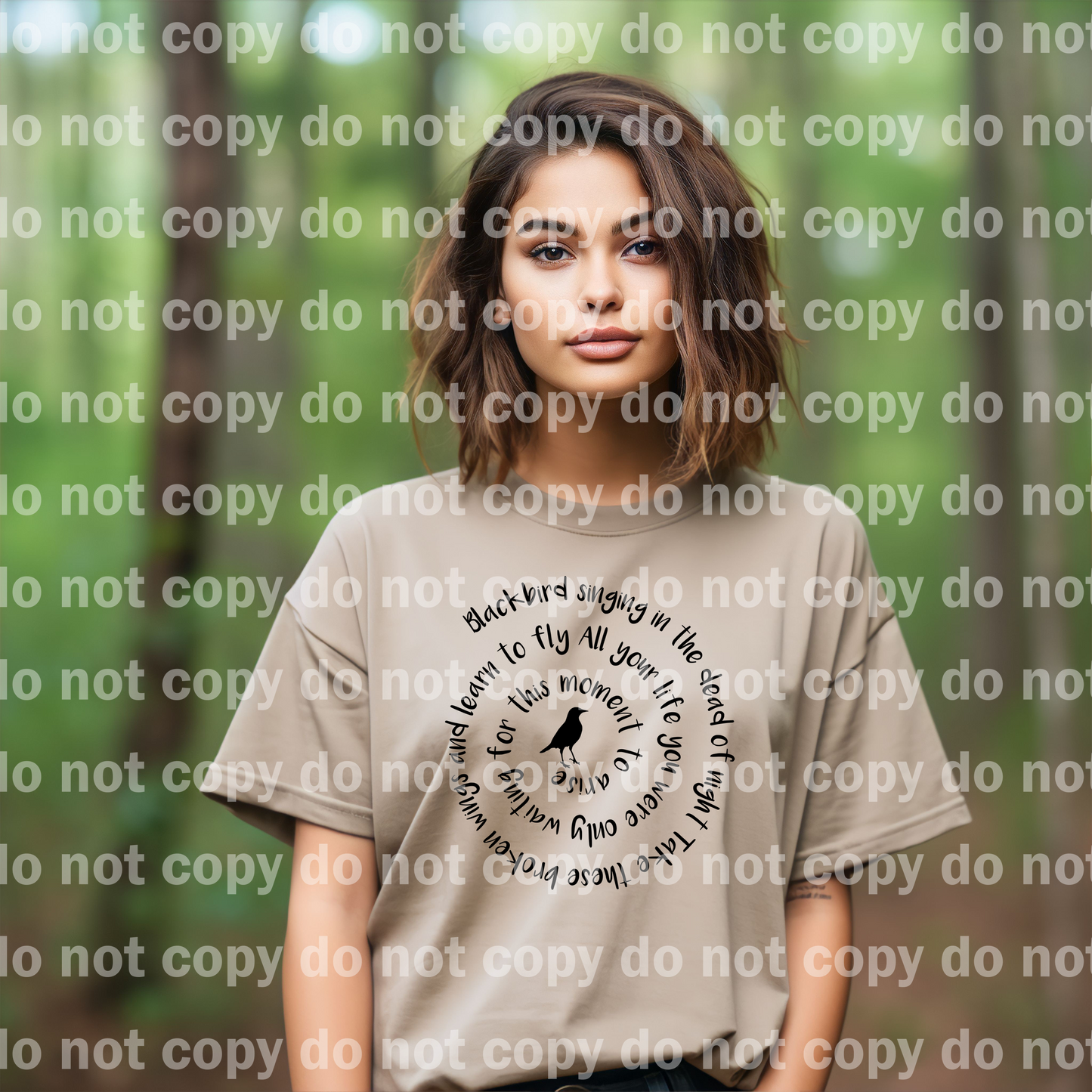 Blackbird singing in the dead of night take these broken wings and learn to fly all your life you were only waiting for this moment to arise Dream Print or Sublimation Print