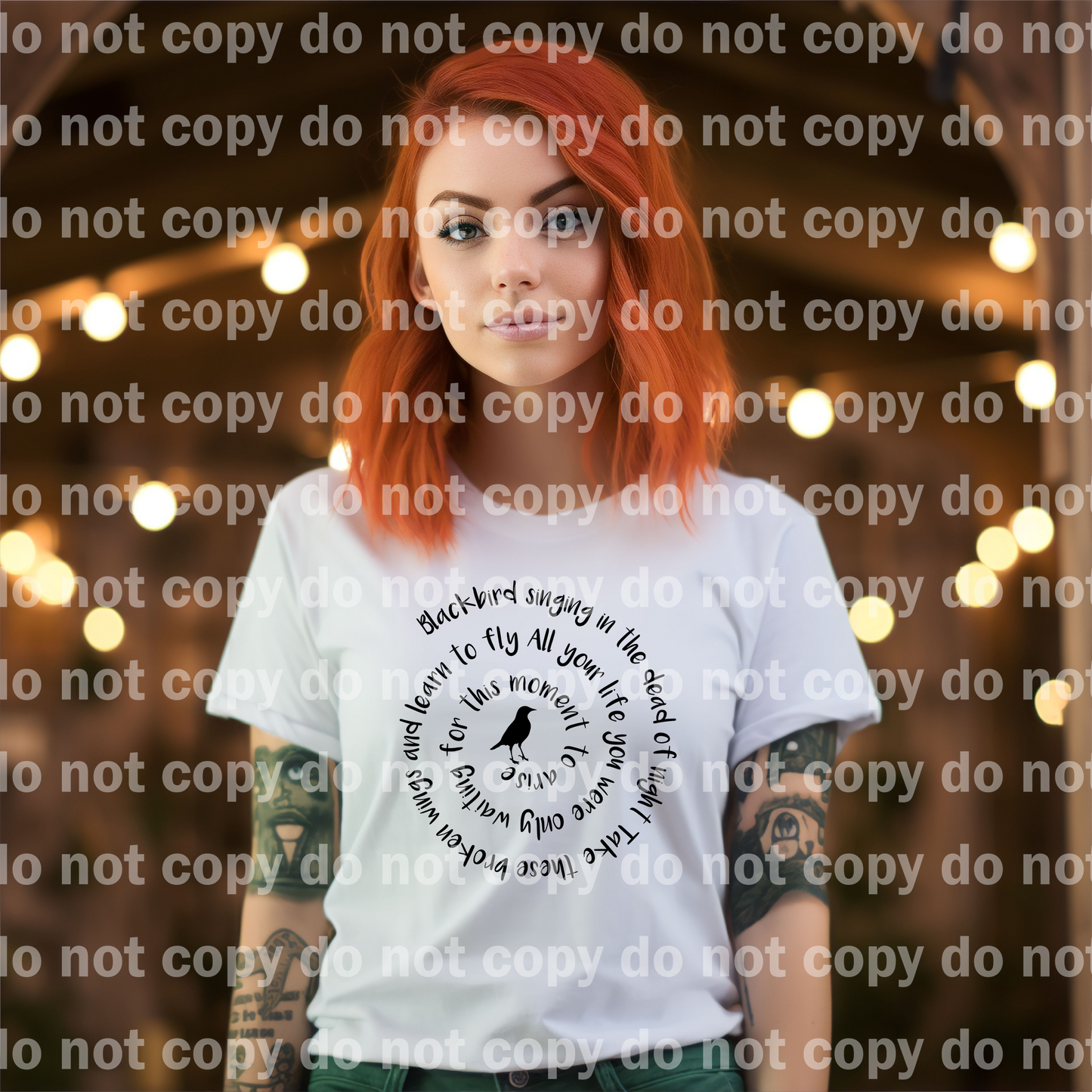 Blackbird singing in the dead of night take these broken wings and learn to fly all your life you were only waiting for this moment to arise Dream Print or Sublimation Print