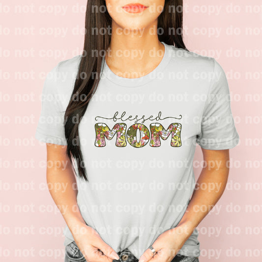 Blessed Mom Groovy Floral Dream Print or Sublimation Print