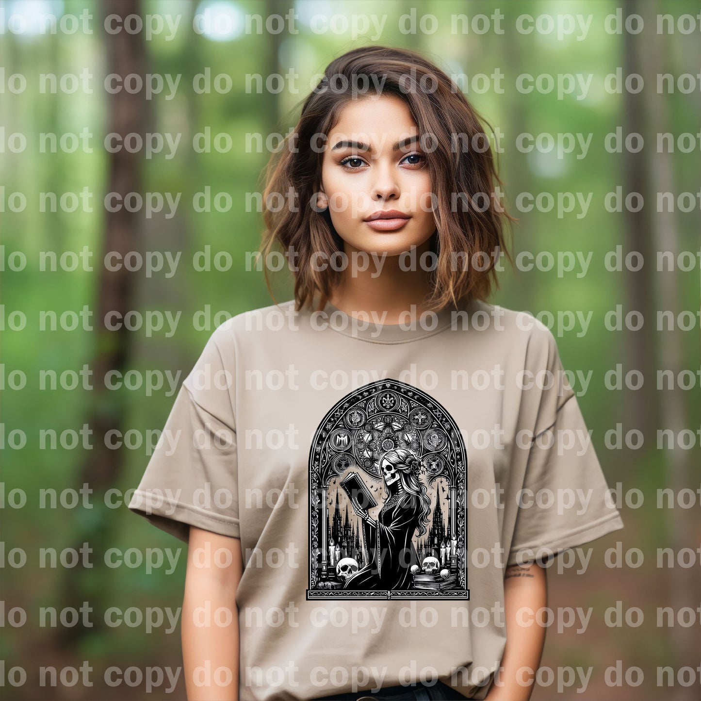 Book Skellie Girl Window Dream Print or Sublimation Print