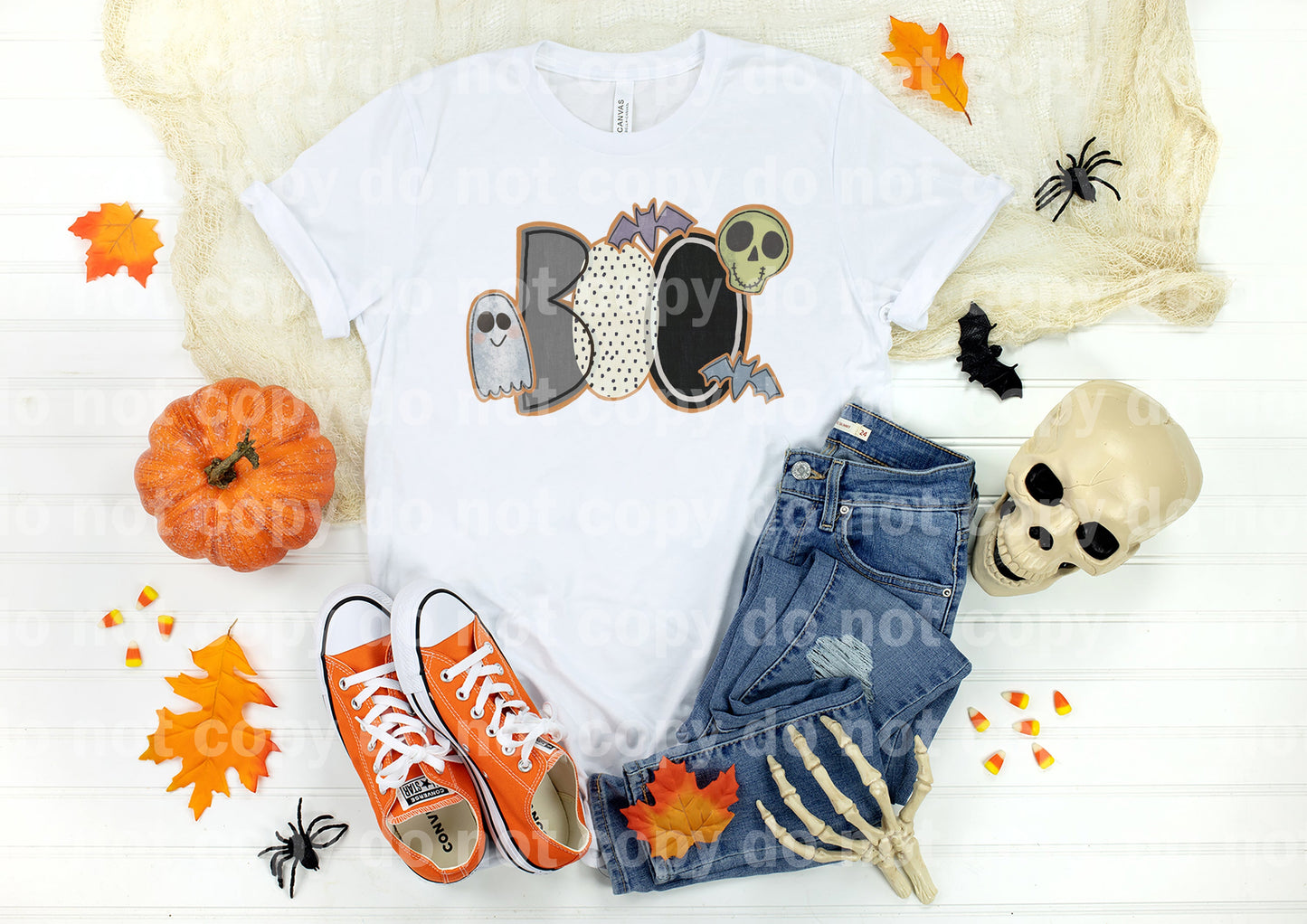 Boo White O Ghost Skull Dream Print or Sublimation Print