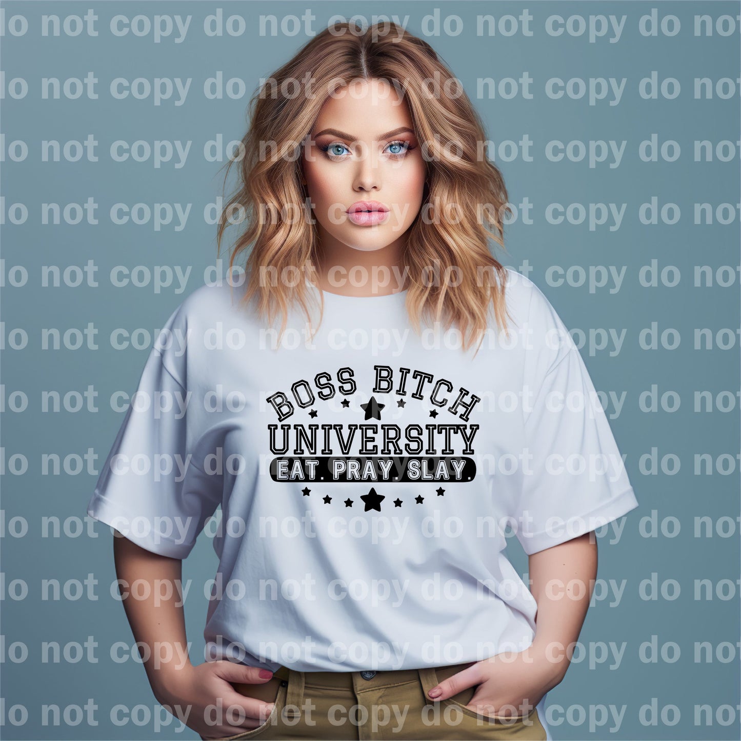 Boss Bitch University Black/White Dream Print or Sublimation Print