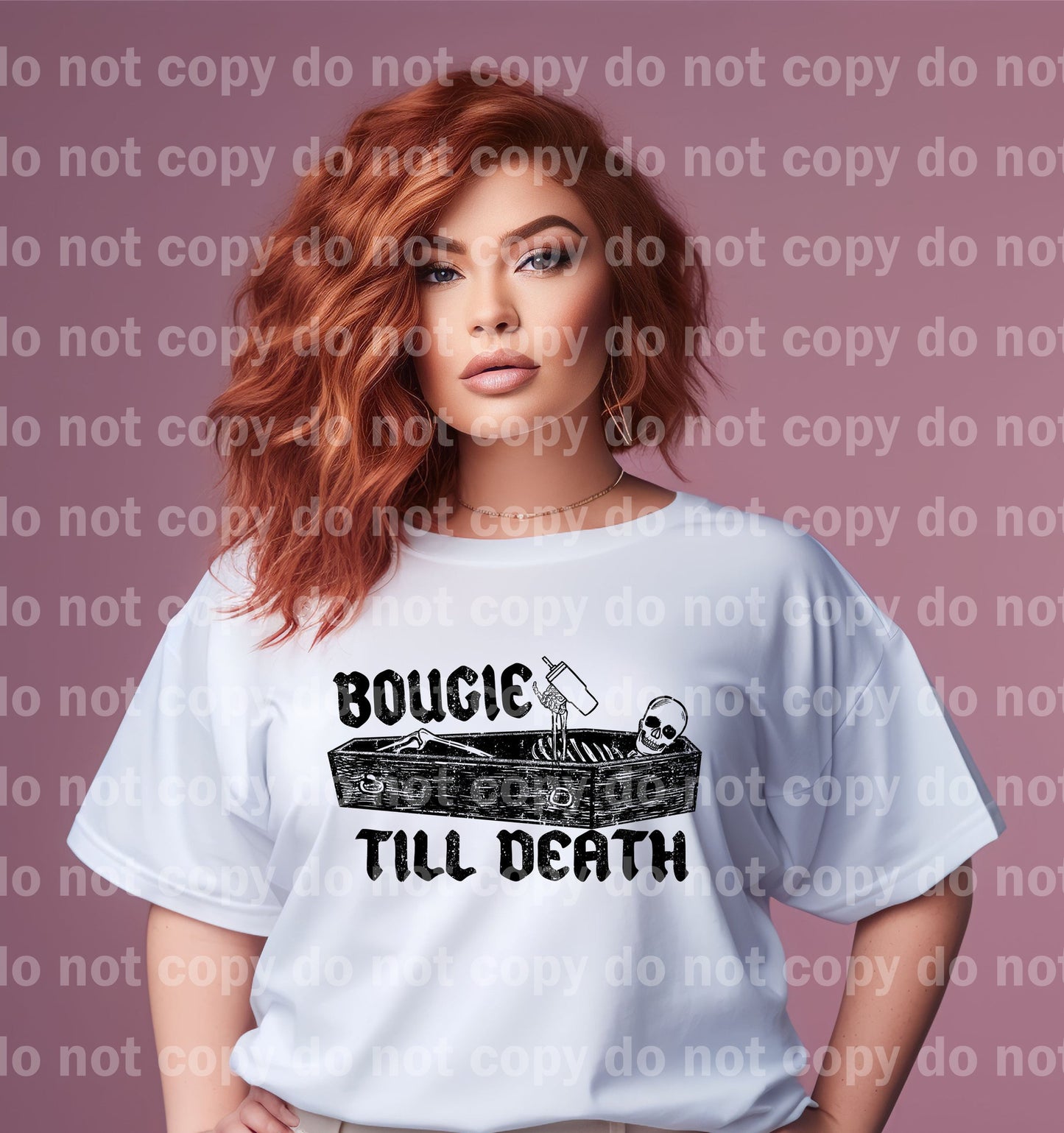 Bougie Till Death Distressed Full Color/One Color Dream Print or Sublimation Print
