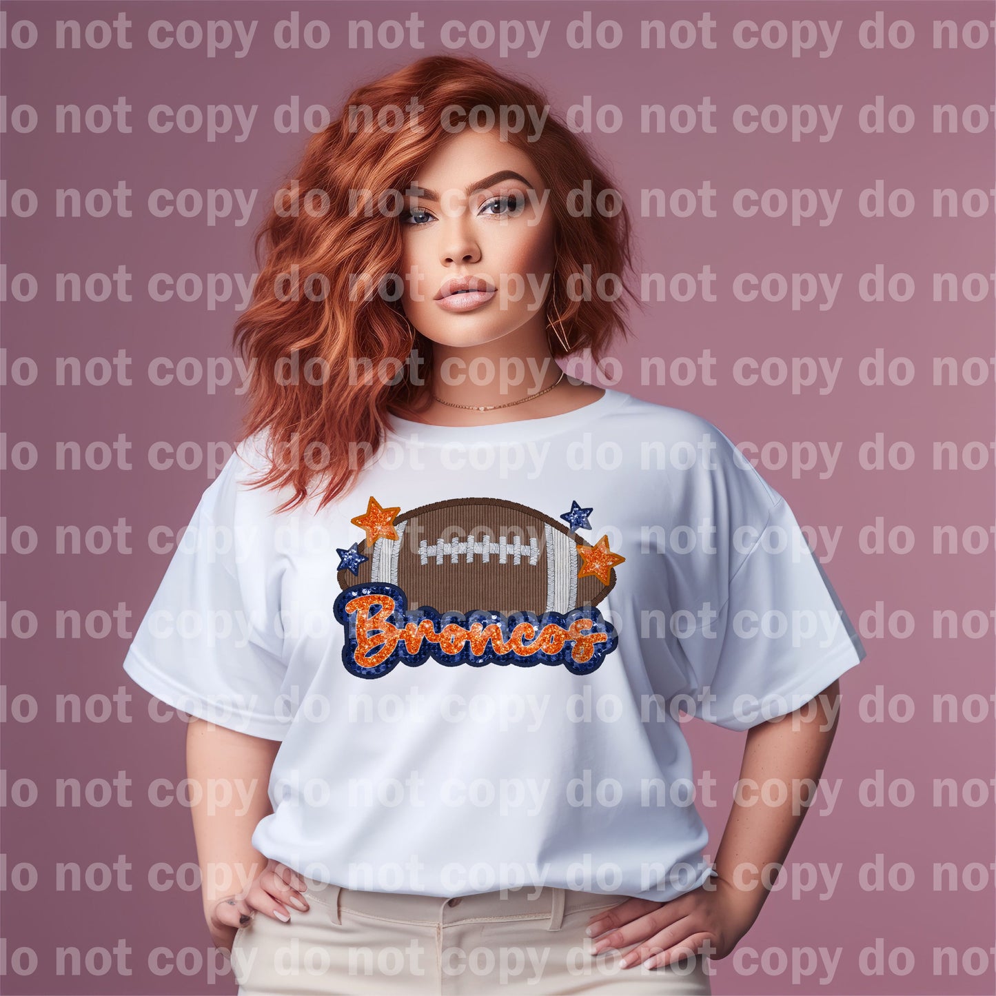 Broncos Football Dream Print or Sublimation Print