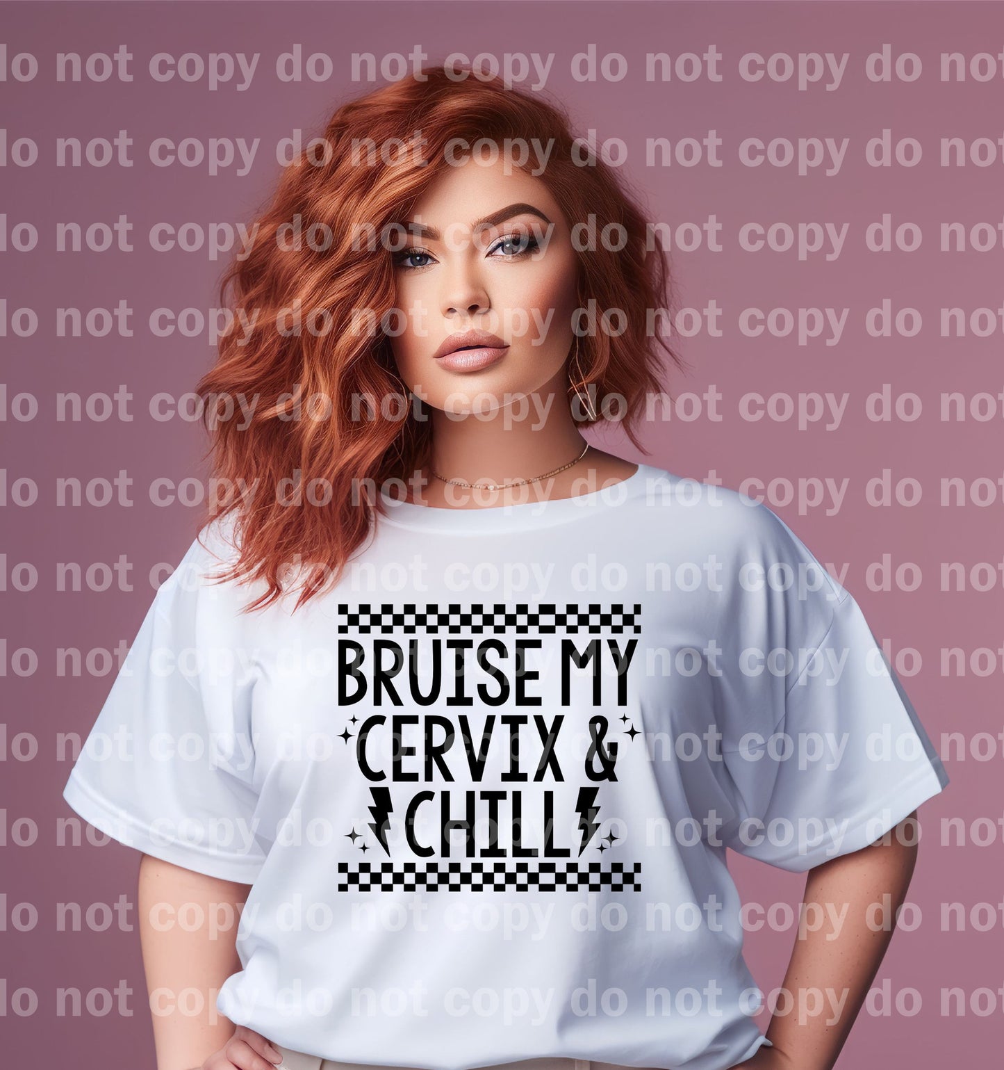 Bruise My Cervix and Chill Black/White Dream Print or Sublimation Print