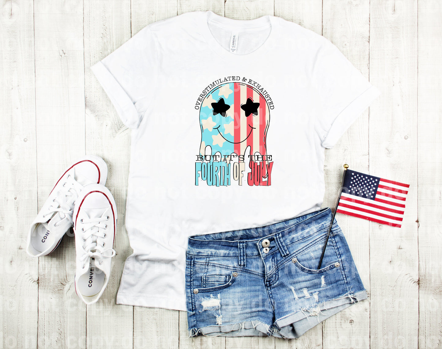 Overstimulated And Exhausted But It's The Fourth Of July Dream Print or Sublimation Print