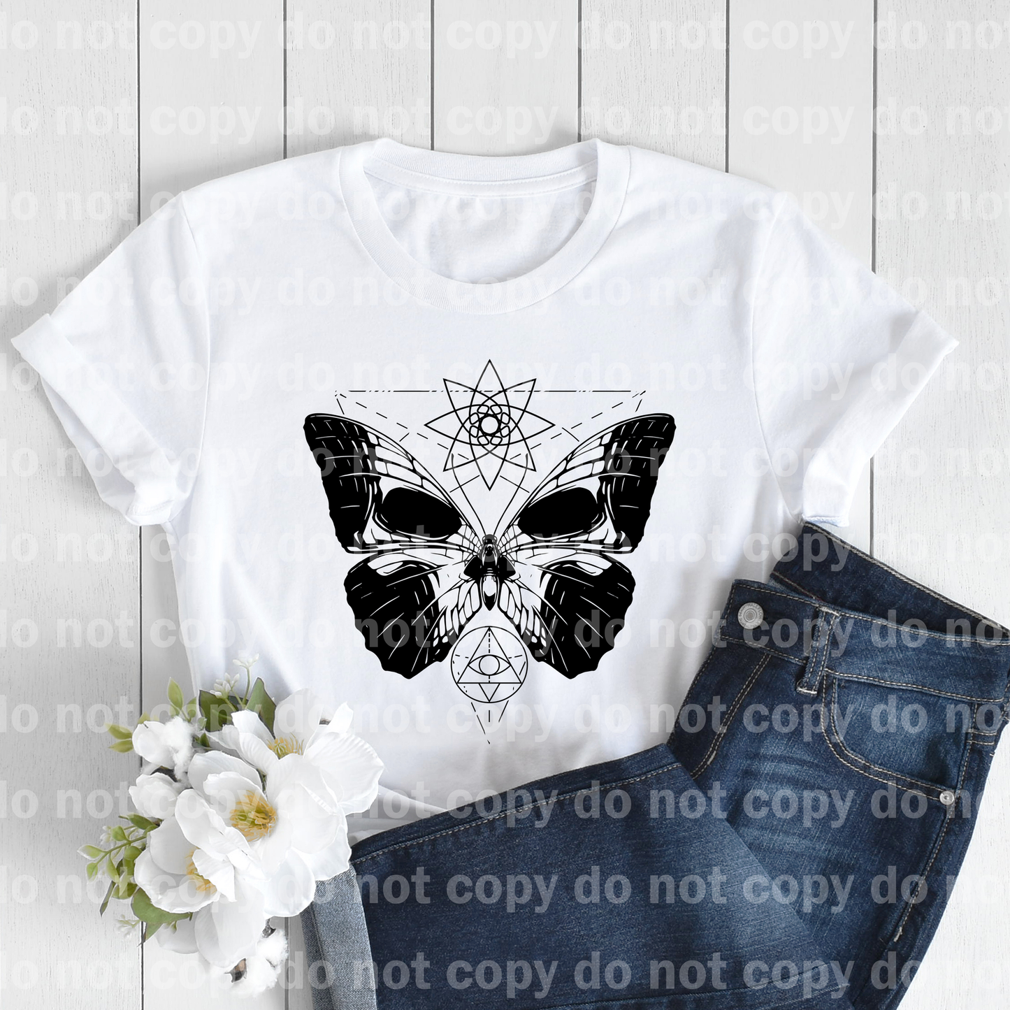 Butterfly Skull Face Dream Print or Sublimation Print
